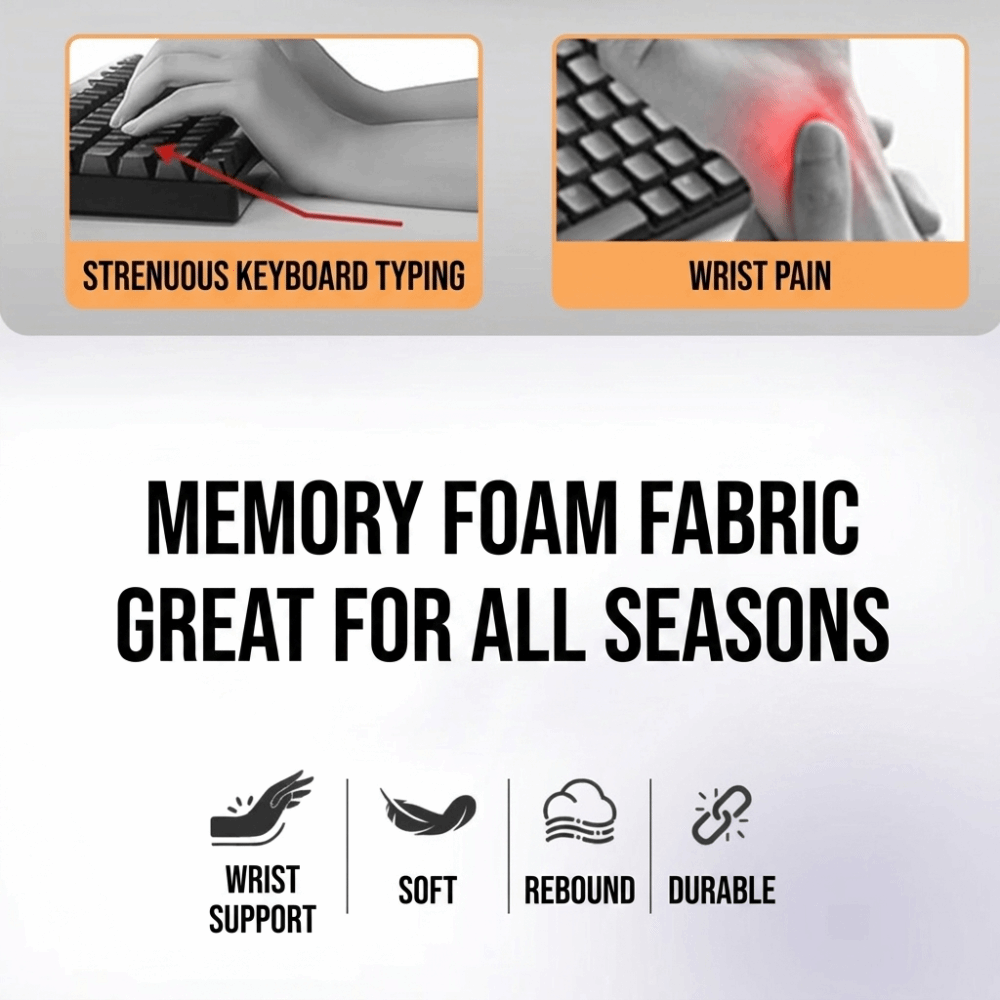 Keyboard Wrist Pad Leather - 쉬운 타이핑 논슬립 인체공학적 컴퓨터 키보드