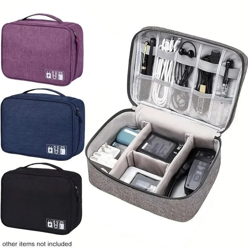Tech Accessories Case - 전자제품 정리함 여행용 케이스 방수 케이블