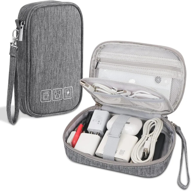 Tech Accessories Case - 다목적 케이블 보관 가방 전자 정리함