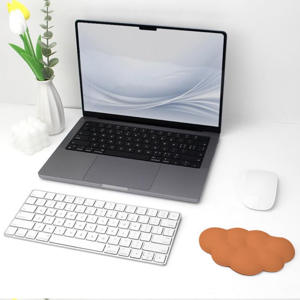 Keyboard Wrist Pad Leather - 부드러운 구름 모양 키보드 손목 받침대