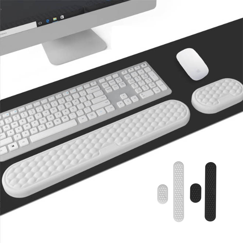Keyboard Wrist Pad Leather - 메모리폼 슬로우 리바운드 PU 논슬립 베이스