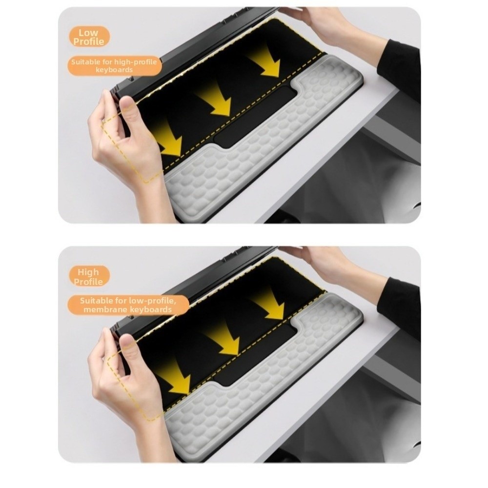 Keyboard Wrist Pad Leather - 컴퓨터 통합형 키보드 스탠드 기울어진 부드러운