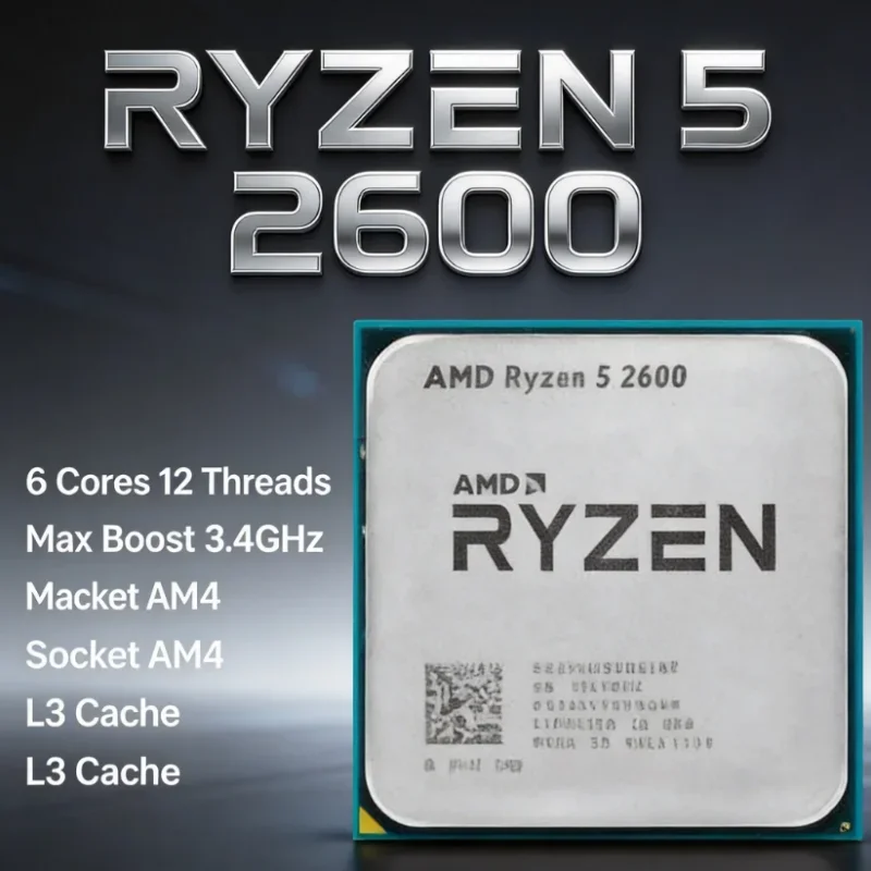 AMD 라이젠 5 2600 R5 2600 데스크탑 게이 - Amd Cpu Ryzen 5 리뷰 및 가격