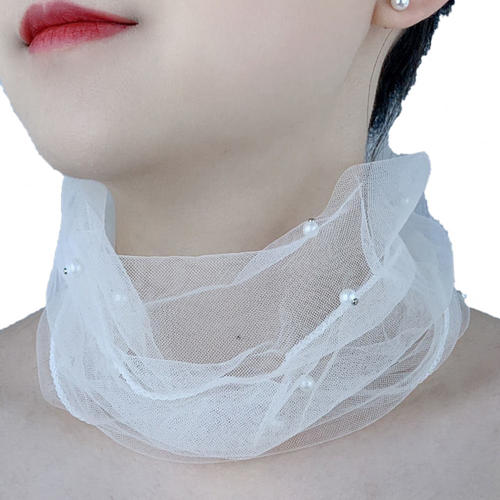 우아한 탄성 넥 랩 솔리드 컬러 넥 칼라 가짜 진주 장 - Useful Tech Accessories 리뷰 및 가격