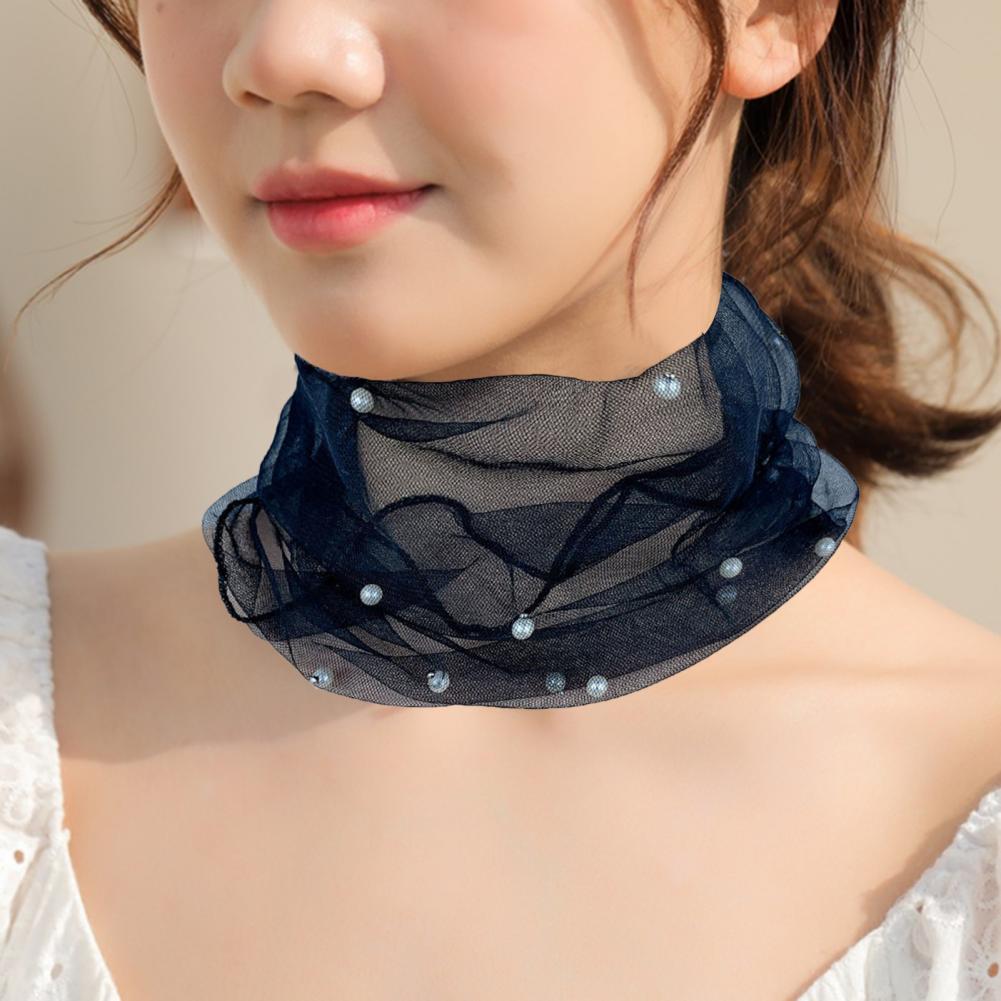 우아한 탄성 넥 랩 솔리드 컬러 넥 칼라 가짜 진주 장 - Useful Tech Accessories 리뷰 및 가격