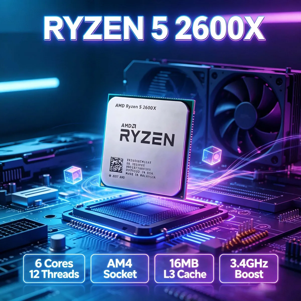 AMD Ryzen 5 2600X CPU AM4 12nm - Amd Cpu Ryzen 5 리뷰 및 가격