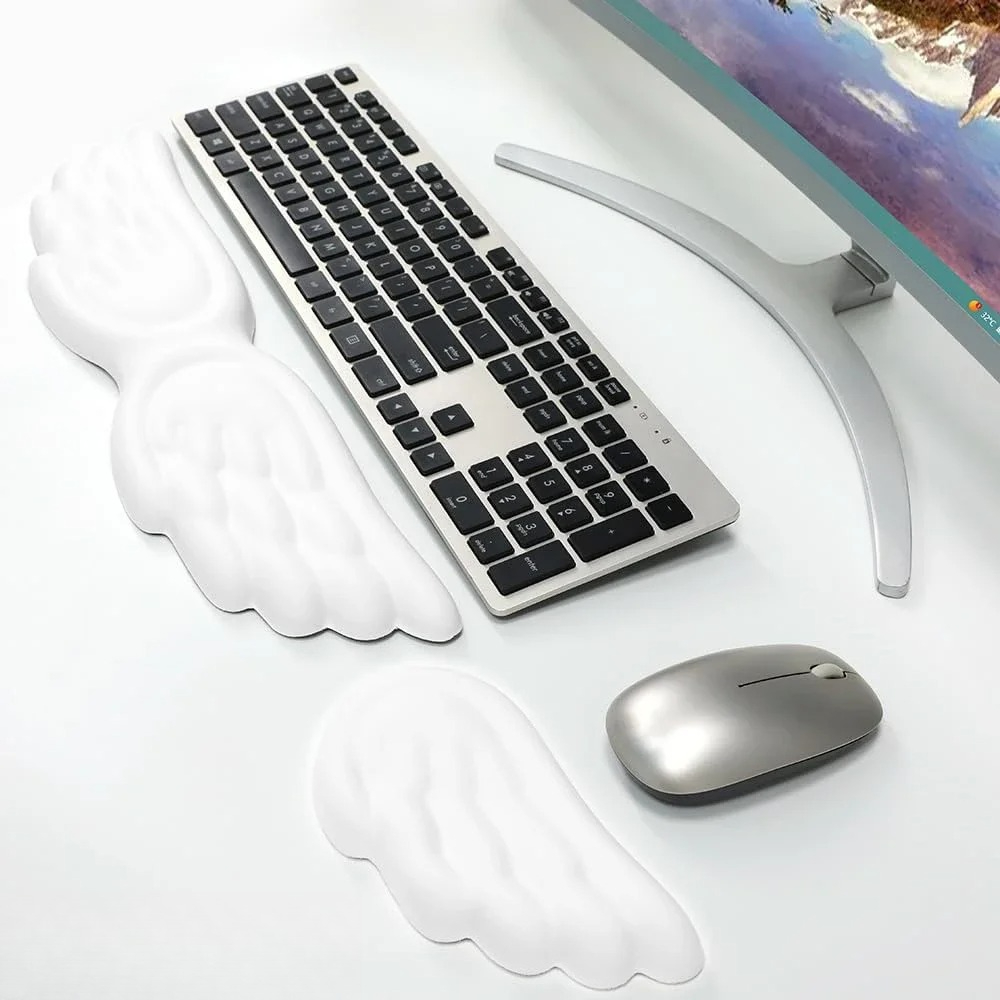 마우스패드 인체공학적 엔젤 키보드 손목 받침대 및 마우 - Keyboard Wrist Pad Leather 리뷰 및 가격