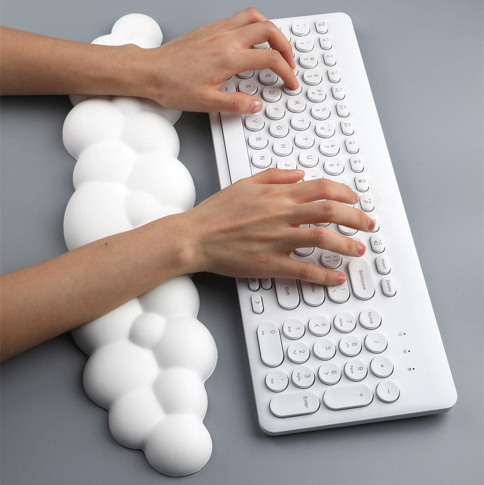 손목 받침대가 있는 마우스 패드 키보드 클라우드 미끄럼 - Keyboard Wrist Pad Leather 리뷰 및 가격