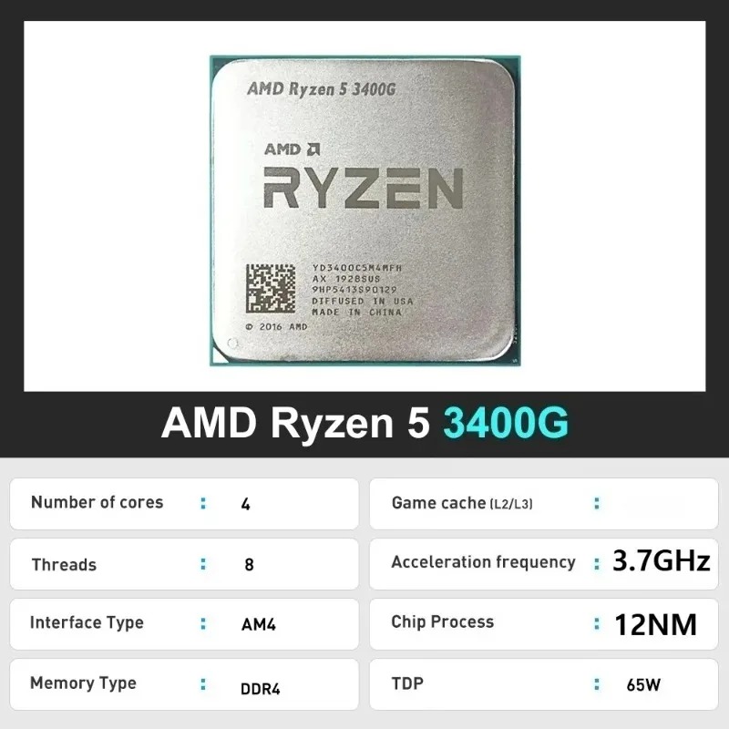 R5 3400G 100% 새제품 AMD 라이젠 5 34 - Amd Cpu Ryzen 5 리뷰 및 가격
