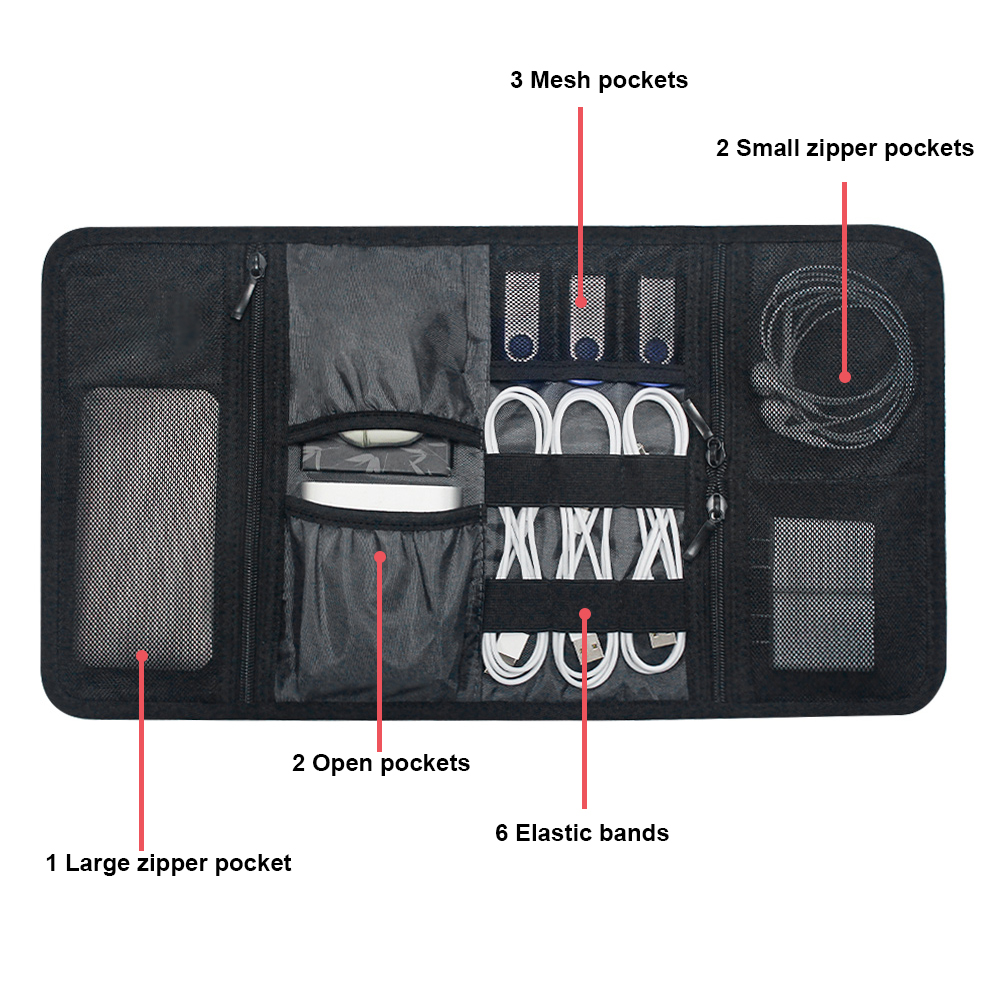 테크 오거나이저 가방 케이블 보관 케이스 여행용 전자제 - Tech Accessories Case 리뷰 및 가격