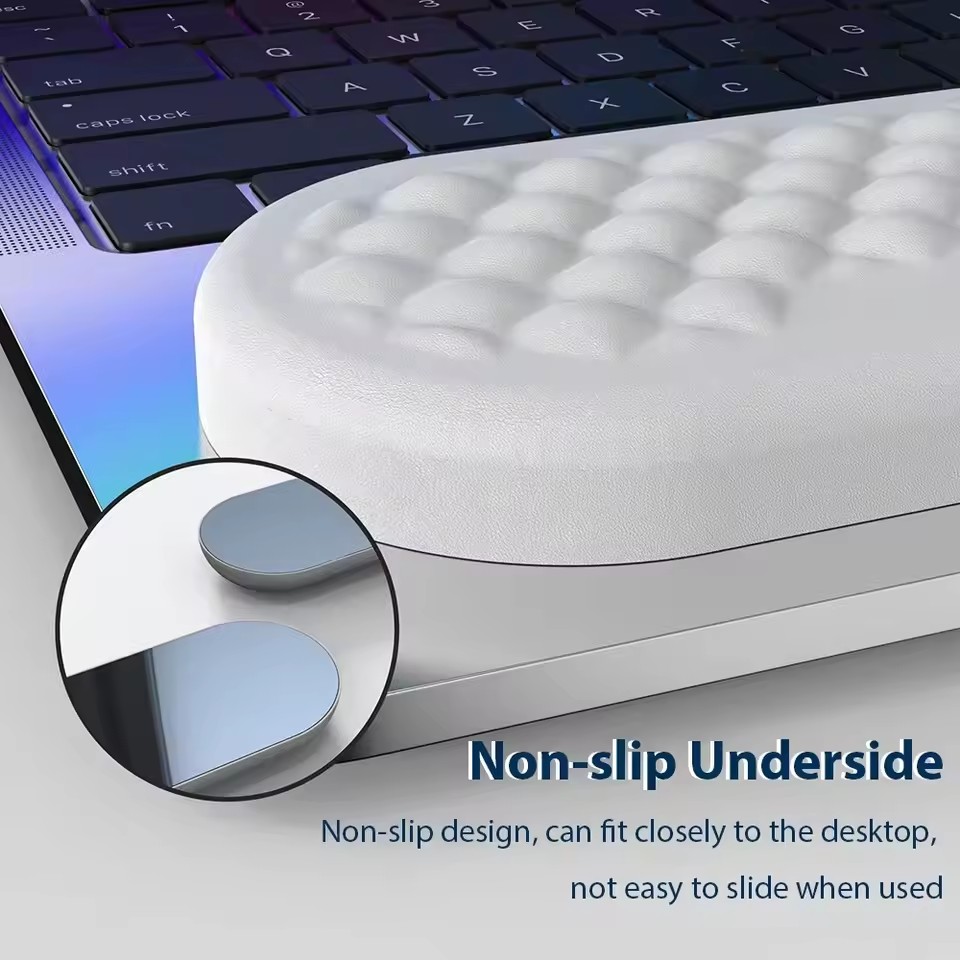 메모리폼 슬로우 리바운드 PU 논슬립 베이스 물결무늬  - Keyboard Wrist Pad Leather 리뷰 및 가격