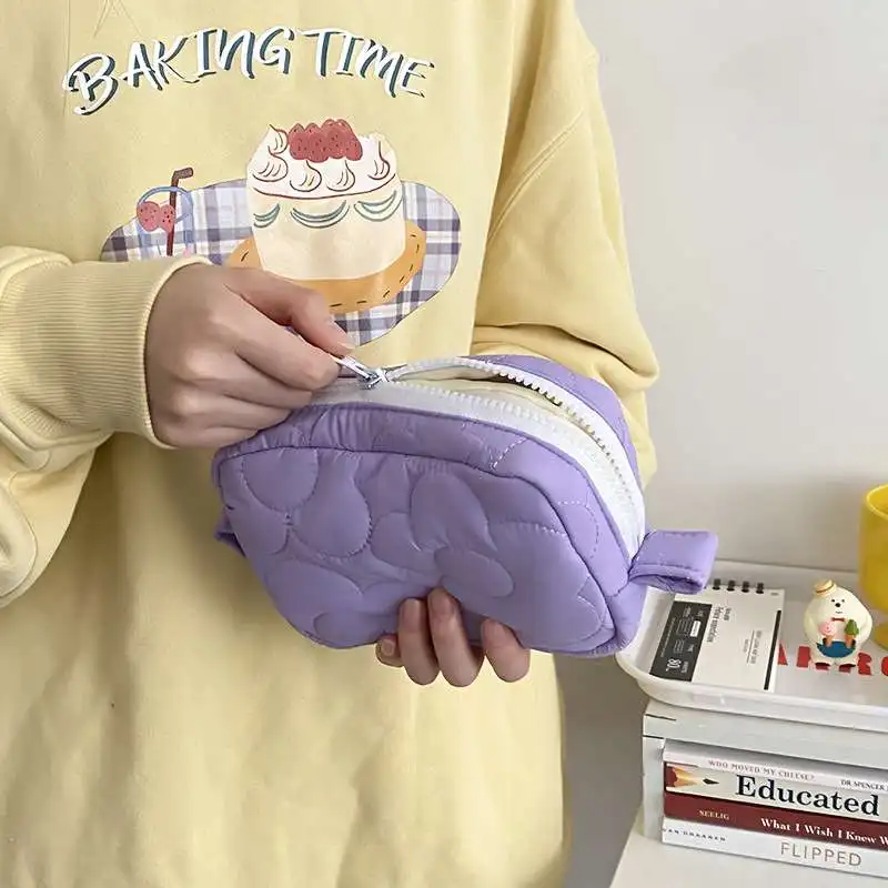 Ins 귀여운 패브릭 파우치 가방, 캔디 컬러 화장품  - Tech Accessories Kit 리뷰 및 가격