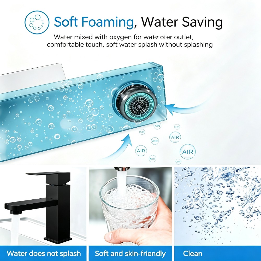 1 PC ABS 고품질 검정색 욕실 수도꼭지, 냉온수  - High Tech Kitchen Accessories 리뷰 및 가격
