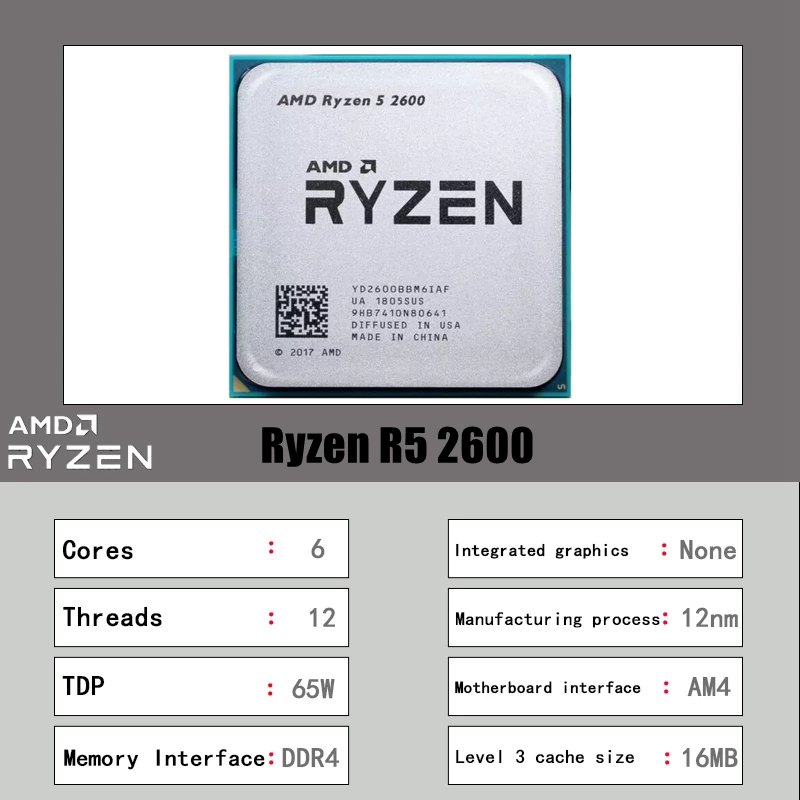 AMD 라이젠 5 2600 6코어 12스레드 3.9GH - Amd Cpu Ryzen 5 리뷰 및 가격