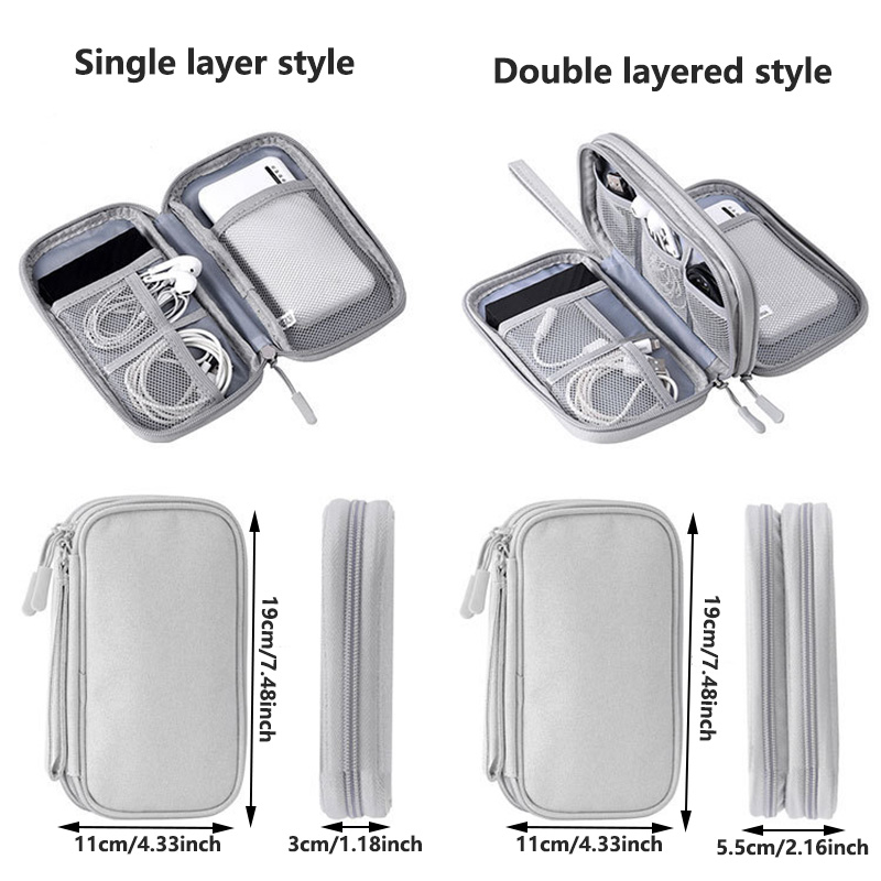 다채로운 색상의 휴대용 여행용 디지털 수납 가방 - 충 - Tech Accessories Case 리뷰 및 가격